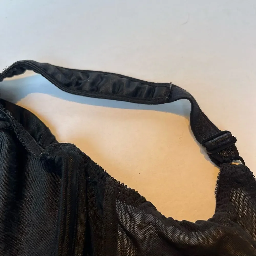 Bali Elegant Black Women's Bra Full Coverage Underwire, No padding Size 42DDD